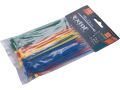 EXTOL pásky na vodiče, 2,5x100mm, 100ks, barevné, 4x25ks (žlutý, zelený, červený, modrý), NYLON, EXTOL PREMIUM (8856192)