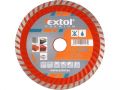 EXTOL kotouč diamantový řezný turbo, 125x22,2mm, suché i mokré řez., EXTOL PREMIUM (108752)