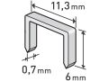 EXTOL spony, balení 1000ks, 6mm, 11,3x0,52x0,70mm, EXTOL PREMIUM (8852501)