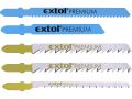 EXTOL plátky do přímočaré pily-mix, sada 5ks, Bi-metal, HSS, HCS, EXTOL PREMIUM (8805100)