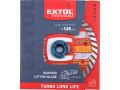 EXTOL kotouč diamantový řezný turbo Long Life, 125x22,2mm, suché i mokré řezání, EXTOL PREMIUM (108952)