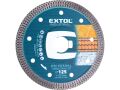 EXTOL kotouč diamantový řezný turbo Thin Cut, 125x22,2mm, suché i mokré řezání, EXTOL INDUSTRIAL (8703042)