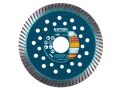 EXTOL kotouč diamantový řezný turbo Fast Cut, 115x22,2mm, suché i mokré řezání, EXTOL INDUSTRIAL (8703051)