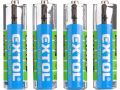 EXTOL baterie zink-chloridové, 4ks, 1,5V AA (LR6), EXTOL LIGHT (42001)