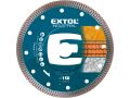 EXTOL kotouč diamantový řezný, turbo Thin Cut, suché i mokré řezání, 150x22,2mm (8703043)