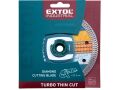 EXTOL kotouč diamantový řezný, turbo Thin Cut, suché i mokré řezání, 150x22,2mm (8703043)