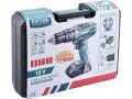 EXTOL vrtací šroubovák aku s příklepem, 18V Li-ion, 4 pólový motor, 2000mAh (8791110)