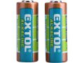 EXTOL baterie alkalické, 2ks, 12V (23A) (42017)