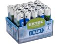 EXTOL baterie zink-chloridové, 20ks, 1,5V AAA (R03) (42002)