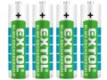 EXTOL baterie nabíjecí, 4ks, AA (HR6), 1,2V, 2400mAh, NiMh (42061)