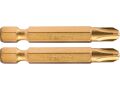 FORTUM-KITO hrot křížový sada 2ks, PH 3x50mm, S2-Titan. úprava, FORTUM-KITO, hrot křížový sada 2ks, PH 3x50mm, S2-Titan. úprava,