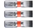 FORTUM-KITO hrot plochý sada 3ks, 6x25mm, S2, FORTUM-KITO, hrot plochý sada 3ks, 6x25mm, S2, FORTUM-KITO, S2 (4741106)