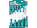 TOTAL šroubováky, sada 10ks, industrial, CrV (THT250610)