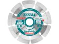 TOTAL Kotouč diamantový řezný, segmenový, suché i mokré řezání, 230x22,2mm (TAC2112303)