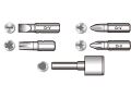 TOTAL Šroubovák řáčnový s hroty, sada 24ks, 16ks 6.35x25mm hrotů: SL3,SL4,SL5,SL6,SL6,SL7,PH1,PH2,PH2,PH3,PZ1,PZ2,T10,T15,T20,T2