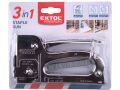 EXTOL pistole sponkovací 3funkční, 6-12mm, včetně 100ks spon (8851105)