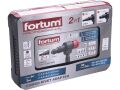 FORTUM nástavec nýtovací na vrtačku T-COMBO, sada pro matice M3-M12 i trh. nýty 2,4-6,4mm, CrMoV (4770667)