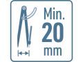 EXTOL kružidlo rýsovací/hrotové, rozsah 0-280mm (8801800)