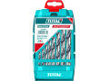TOTAL Vrtáky do kovu, sada 8ks, 3-10mm/1mm, HSS (TACSD0085)