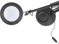 EXTOL lampa stolní s lupou, USB napájení, černá, 2400lm, 3 barvy světla, 5x zvětšení (43160)