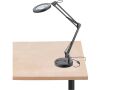 EXTOL lampa stolní s lupou, USB napájení, černá, 2400lm, 3 barvy světla, 5x zvětšení (43160)