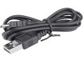 EXTOL světlo bílé na kolo 350lm, USB nabíjení, klakson, 5W LED (43137)
