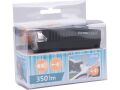 EXTOL světlo bílé na kolo 350lm, USB nabíjení, klakson, 5W LED (43137)