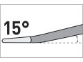 EXTOL sekáč plochý SDS PLUS lomený 15°, 250x14mm, šířka ostří 60mm (8801511)