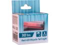EXTOL světlo červené na kolo 30lm, USB nabíjení (43138)