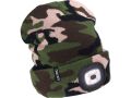 EXTOL čepice s čelovkou 4x45lm, USB nabíjení, maskovací, univerzální velikost (43464)