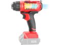 EXTOL pistole horkovzdušná aku SHARE20V, 550°C, 20V Li-ion, bez baterie a nabíječky (8891867)
