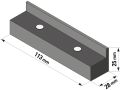 EXTOL ochranné čelisti na svěrák 2ks, délka 113mm, s magnety, TPU (8812697)