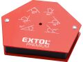 EXTOL magnet-úhelník svařovací, 30°-45°-60°-75°-90°-135°, nosnost do 22kg (8815194)
