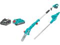 TOTAL Pila na větve a nůžky na živé ploty, AKU, 20V LI-ION, 1x baterie, 1x nabíječka (TPTS201681)
