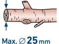 EXTOL nůžky zahradní aku, BRUSHLESS, 20V Li-ion, 2Ah (402456)