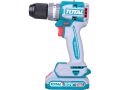 TOTAL Vrtací šroubovák AKU s příklepem, brushless, 20V Li-ion (2x), industrial (TIDLI20602E)