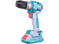 TOTAL Vrtací šroubovák AKU s příklepem, brushless, 20V Li-ion (2x), industrial (TIDLI20602E)