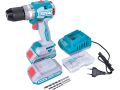 TOTAL Vrtací šroubovák AKU s příklepem, brushless, 20V Li-ion (2x), industrial (TIDLI20602E)