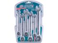 TOTAL Klíče ráčnové očkoploché, sada 6ks, 8-17mm, industrial (THT102RK566)