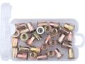 FORTUM matice nýtovací ocelové, sada 30ks, M6x14mm (4770686)