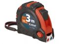 EXTOL metr svinovací, 3m, šířka pásku 19mm, II. tř. př.,pryž.obal,3xstop,s magnetem, EXTOL PREMIUM (3123)