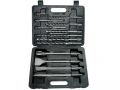 EXTOL vrtáky a sekáče SDS PLUS, sada 13ks, 4xsekáč: 250mm: plochý 20 a 40mm, špičatý, drážkovací, 9xvrták: 6, 8, 10x160mm, 8, 10