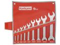 FORTUM sada plochých klíčů, 9ks, 6x7, 8x9, 10x11, 12x13, 14x17, 18x19, 20x22, 24x27, 30x32mm, 61CrV5, FORTUM (4730101)