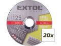EXTOL kotouč řezný na kov 20ks, O 125x1,0x22,2mm (106903)
