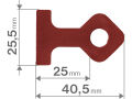 FORTUM L-svorky rohové/90° sada 2ks, 140x140mm (4784120)