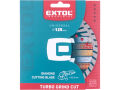 EXTOL INDUSTRIAL kotouč diamantový řezný, turbo Grind Cut, suché i mokré řezání, O 125x22,2x2,2mm (8703062)