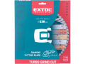EXTOL INDUSTRIAL kotouč diamantový řezný, turbo Grind Cut, suché i mokré řezání, O 230x22,2x2,6mm (8703065)