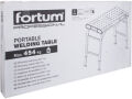 FORTUM stůl svařovací přenosný, 107x53cm, výška 70-93cm (4759970)