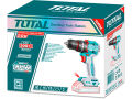 TOTAL Vrtací šroubovák aku s příklepem, 20V Li-ion, brushless, 2000mAh, industrial, bez baterie a nabíječky (TIDLI205581)