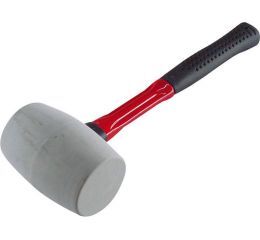 EXTOL palička pryžová bílá, 55mm, sklolaminátová násada, EXTOL CRAFT (12606)